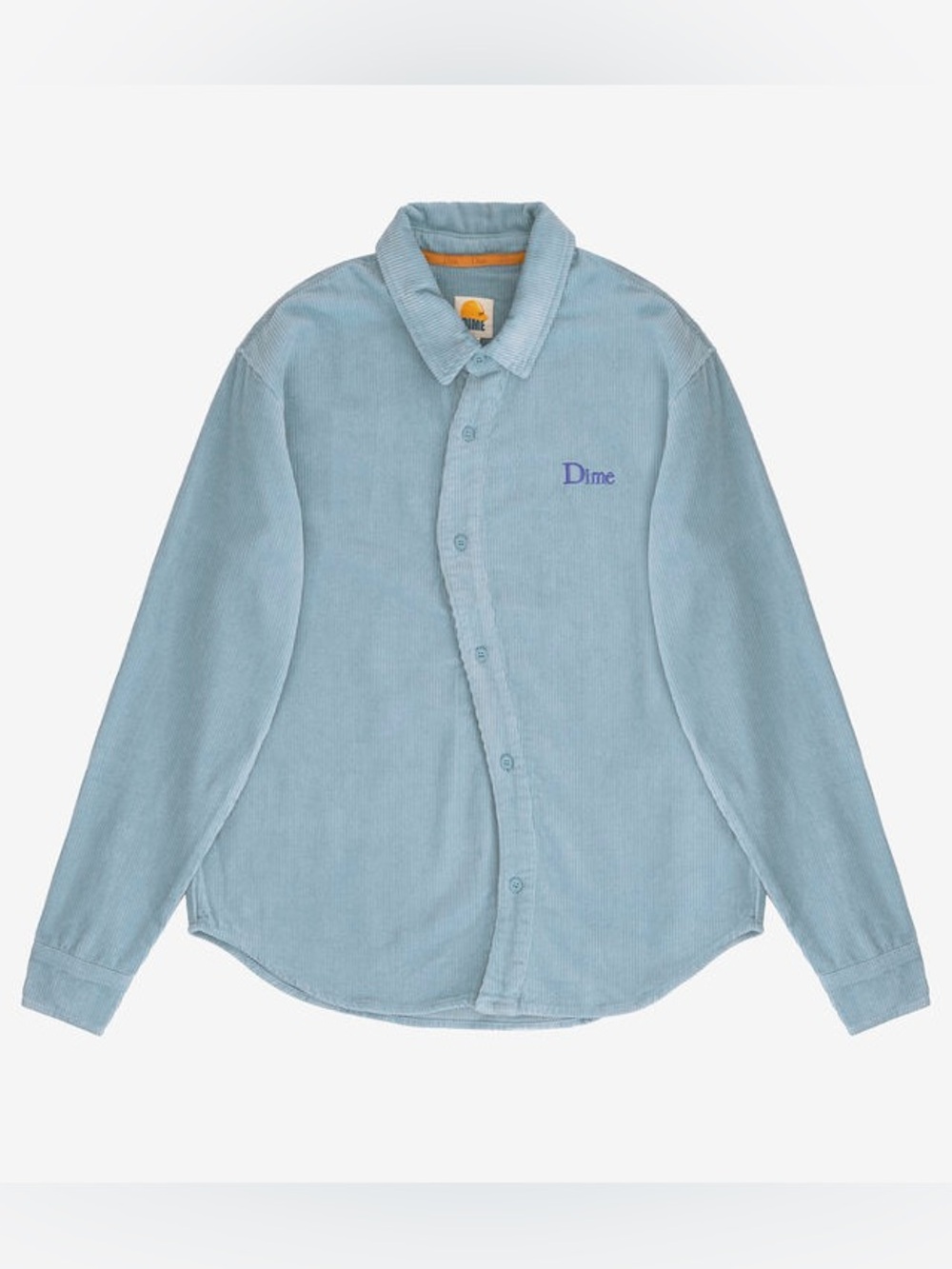 Dime Wave Corduroy Shirt - Stone Blue Sz L Mens 
(Jul A-2)